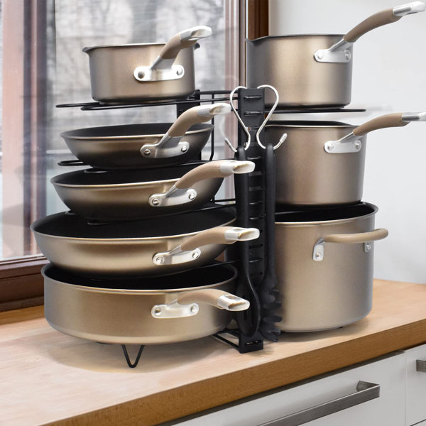 Belfry Kitchen Heavy Duty Iron Standing Pot Rack Wayfair.co.uk